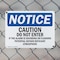 Signmission Caution Do Not Enter If Alarm Is Sounding OSHA Notice Sign, Plastic, 14in W x 10in L, 2PK OS-2PACK-NS-P-1014-L-10470 - alternate 2